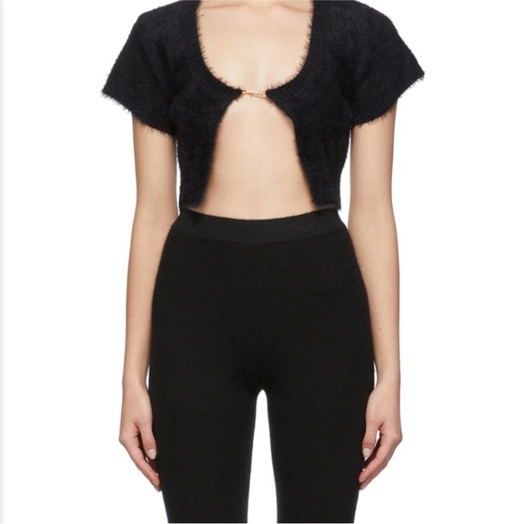 JACQUEMUS Black Le Papier 'La Maille Neve' Cardigan - Picture 3 of 3